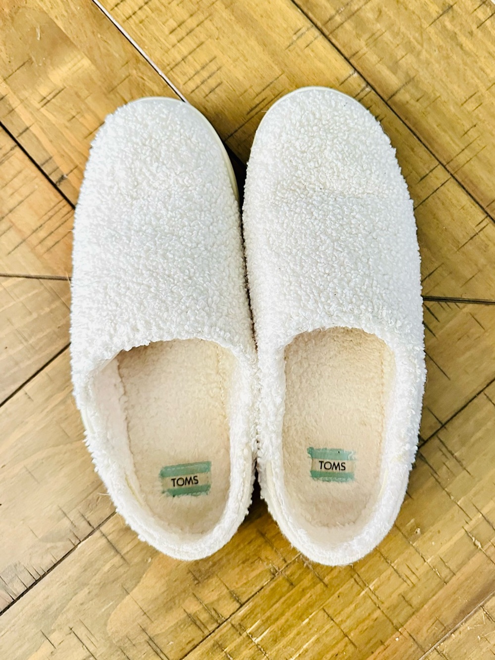 Toms Cream Sherpa Slip-On Sneakers